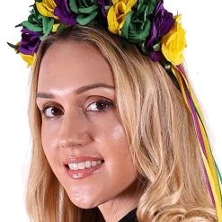 KBW Adult Mardi Gras Floral Crown