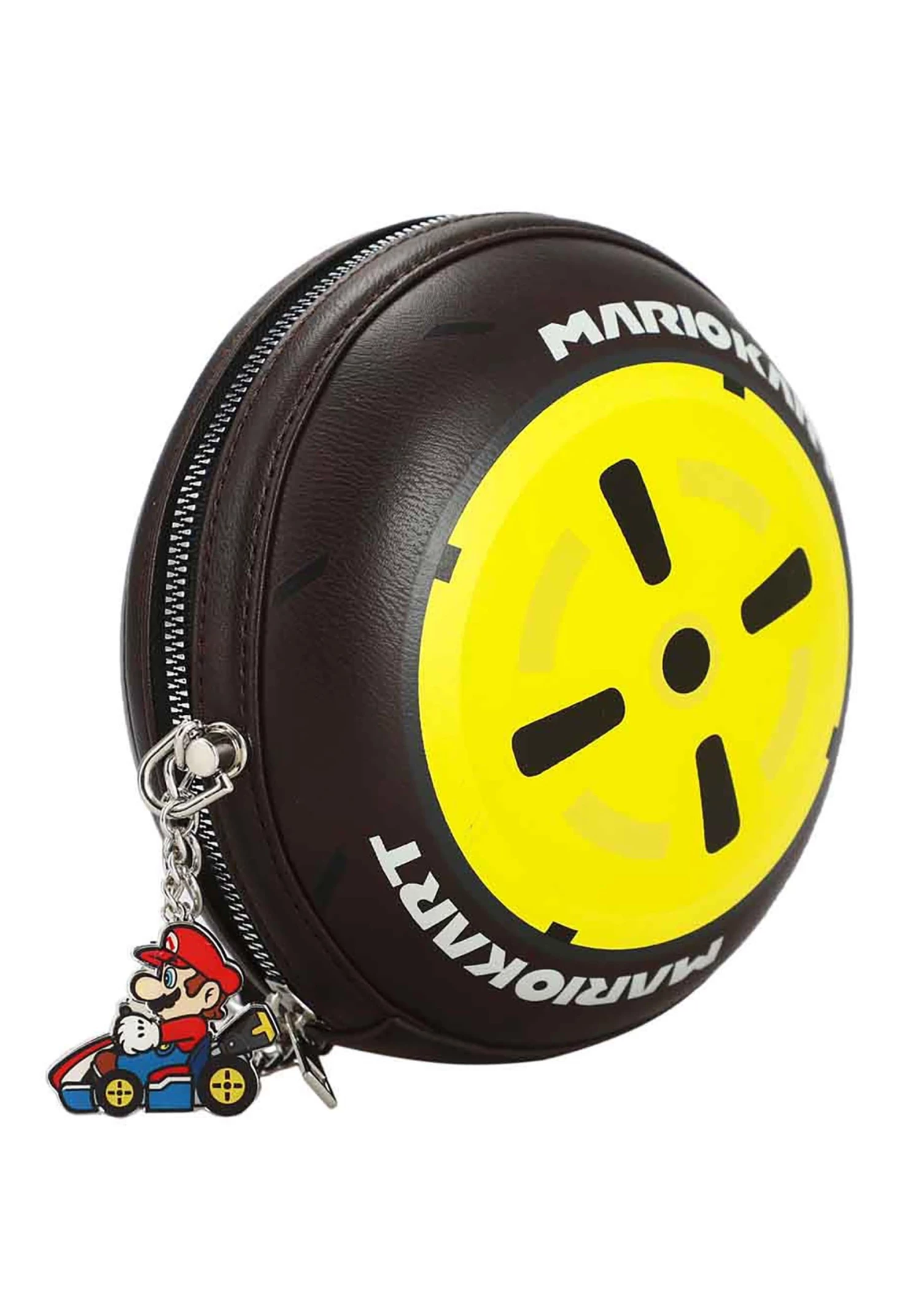Bioworld Merchandising / Independent Sales Mario Kart Molded Wheel Women's Crossbody Handbag 4 Bioworld Merchandising / Independent Sales Mario Kart Molded Wheel Women's Crossbody Handbag - Image 4