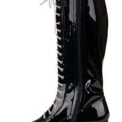 A Leading Role Men's Black Wrestling Boots -Cheap Halloween Store mens black wrestling boot alt 4