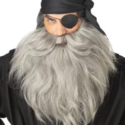 California Costume Collection Grey Pirate Beard