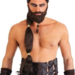 Partytime Costume & Lingerie (Yiwu) Factory Warrior King Wig And Beard