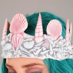 Partytime Latex Factory Mermaid Costume Crown Accessory -Cheap Halloween Store mermaid crown alt 2