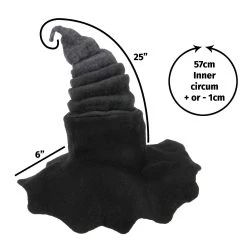 Elope Midnight Fog | Heartfelted Witch Costume Hat -Cheap Halloween Store midnight fog heartfelted witch hat alt 3