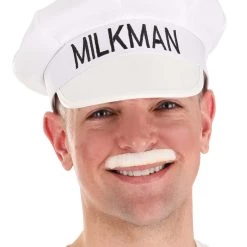 H.M. Smallwares Milkman Hat And Mustache Costume Accessory Kit