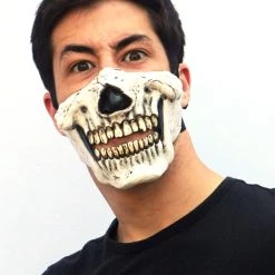 Ghoulish Productions Half Muzzle Skull Mask -Cheap Halloween Store muzzle skull half mask alt 2 update