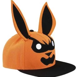 Bioworld Merchandising / Independent Sales Naruto Kurama Big Face 3D Flat Bill Snapback Hat -Cheap Halloween Store naruto kurama big face 3d flat bill snapback alt 3