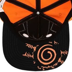 Bioworld Merchandising / Independent Sales Naruto Kurama Big Face 3D Flat Bill Snapback Hat -Cheap Halloween Store naruto kurama big face 3d flat bill snapback alt 4