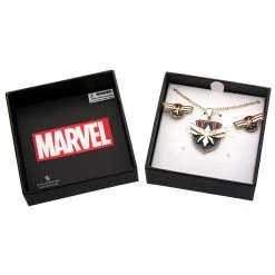 SALESONE Captain Marvel Necklace/Earring Gift Set 5 SALESONE Captain Marvel Necklace/Earring Gift Set -Cheap Halloween Store necklace and earring captain marvel gift set 2