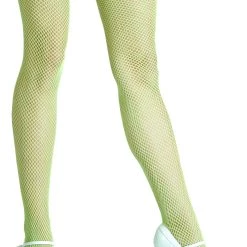 Leg Avenue Neon Green Fishnet Tights