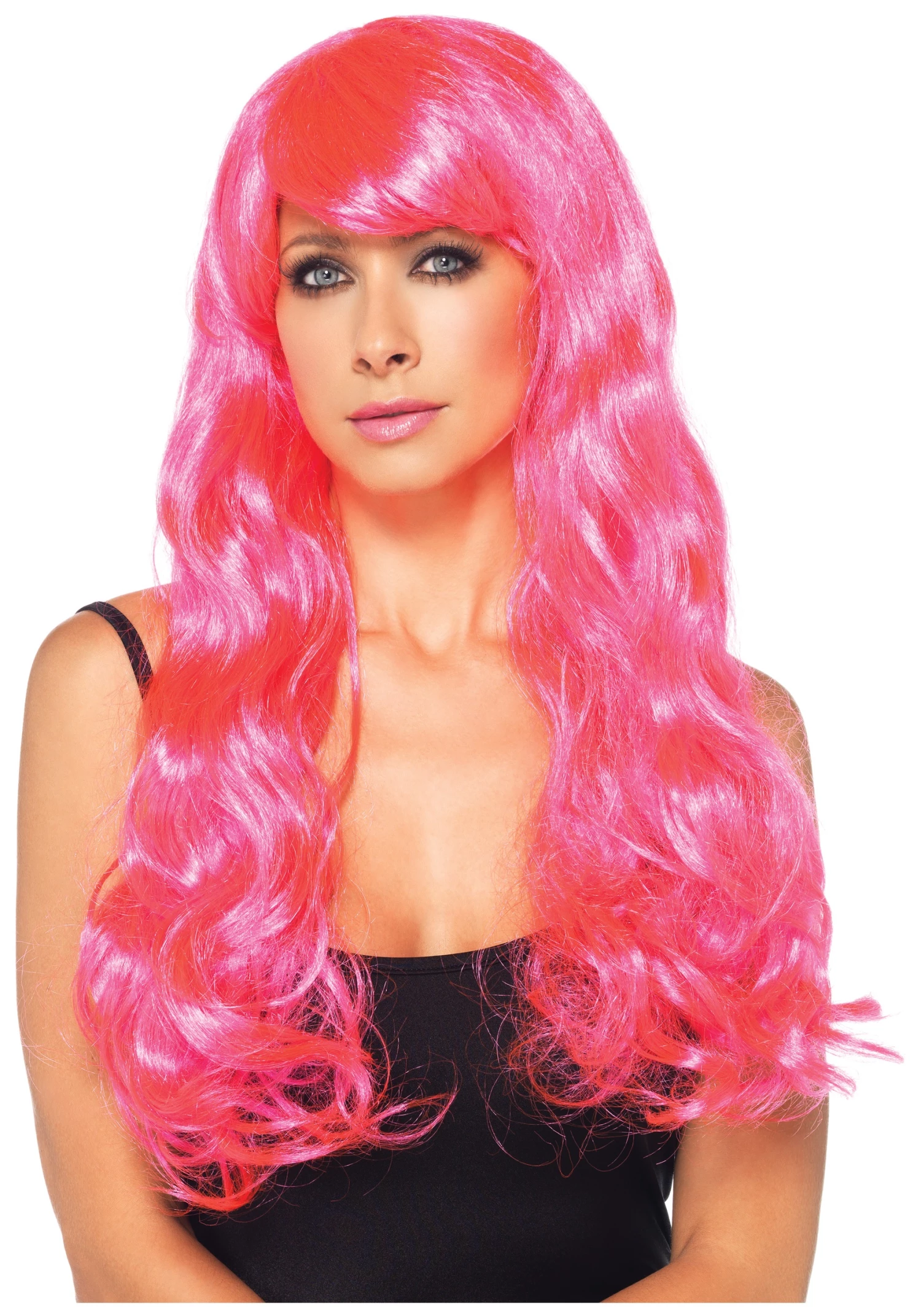 Leg Avenue Neon Pink Long Wig 1 Leg Avenue Neon Pink Long Wig