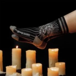 Night Owl FootClothes X Hagborn Collab Adult Socks -Cheap Halloween Store night owl footclothes x hagborn collab socks alt 2