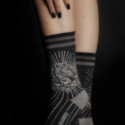 Night Owl FootClothes X Hagborn Collab Adult Socks -Cheap Halloween Store night owl footclothes x hagborn collab socks alt 3