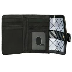 Bioworld Merchandising / Independent Sales The Nightmare Before Christmas Jack Metal Badge Bi-Fold Wallet -Cheap Halloween Store nightmare before christmas jack metal badge wallet alt 3