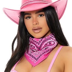 Forplay Old Town Adult Pink Cowboy Hat