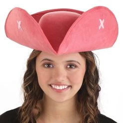 Yao Hats Pink Tricorn Hat For Adults