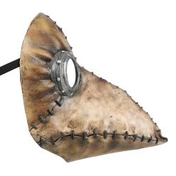 Ghoulish Productions Plague Doctor Brown Mask For Adults -Cheap Halloween Store plague doctor brown mask alt 2