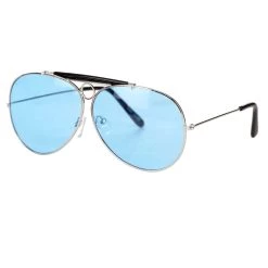 Elope Police Glasses Silver And Black