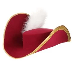 Guangzhou Fashion Travelling Goods Co. Ltd Premium Red Captain Hook Hat -Cheap Halloween Store premium captain hook hat alt 2