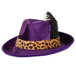 Elope Purple Pimp Hat Costume Accessory