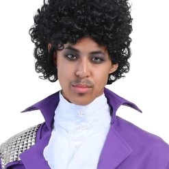 Partytime Costume & Lingerie (Yiwu) Factory Men's Purple Rock Legend Wig