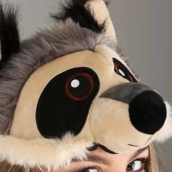 Elope Raccoon Plush Headband & Tail Kit -Cheap Halloween Store raccoon plush headband tail kit alt 6