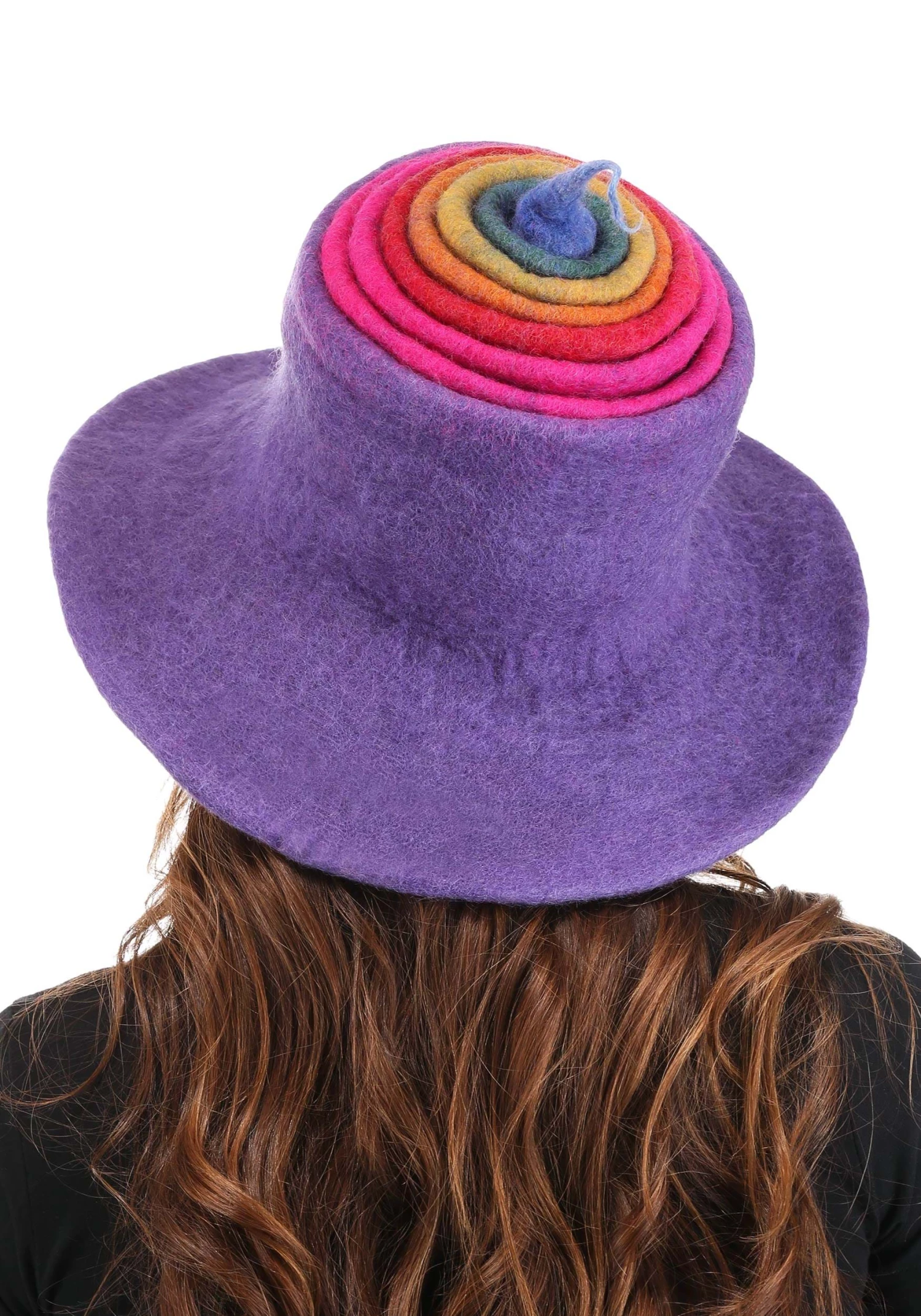Elope Adult Rainbow Borealis Heartfelted Witch Costume Hat 2 Elope Adult Rainbow Borealis Heartfelted Witch Costume Hat - Image 2