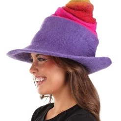 Elope Adult Rainbow Borealis Heartfelted Witch Costume Hat 11 Elope Adult Rainbow Borealis Heartfelted Witch Costume Hat -Cheap Halloween Store rainbow borealis heartfelted witch hat alt 2