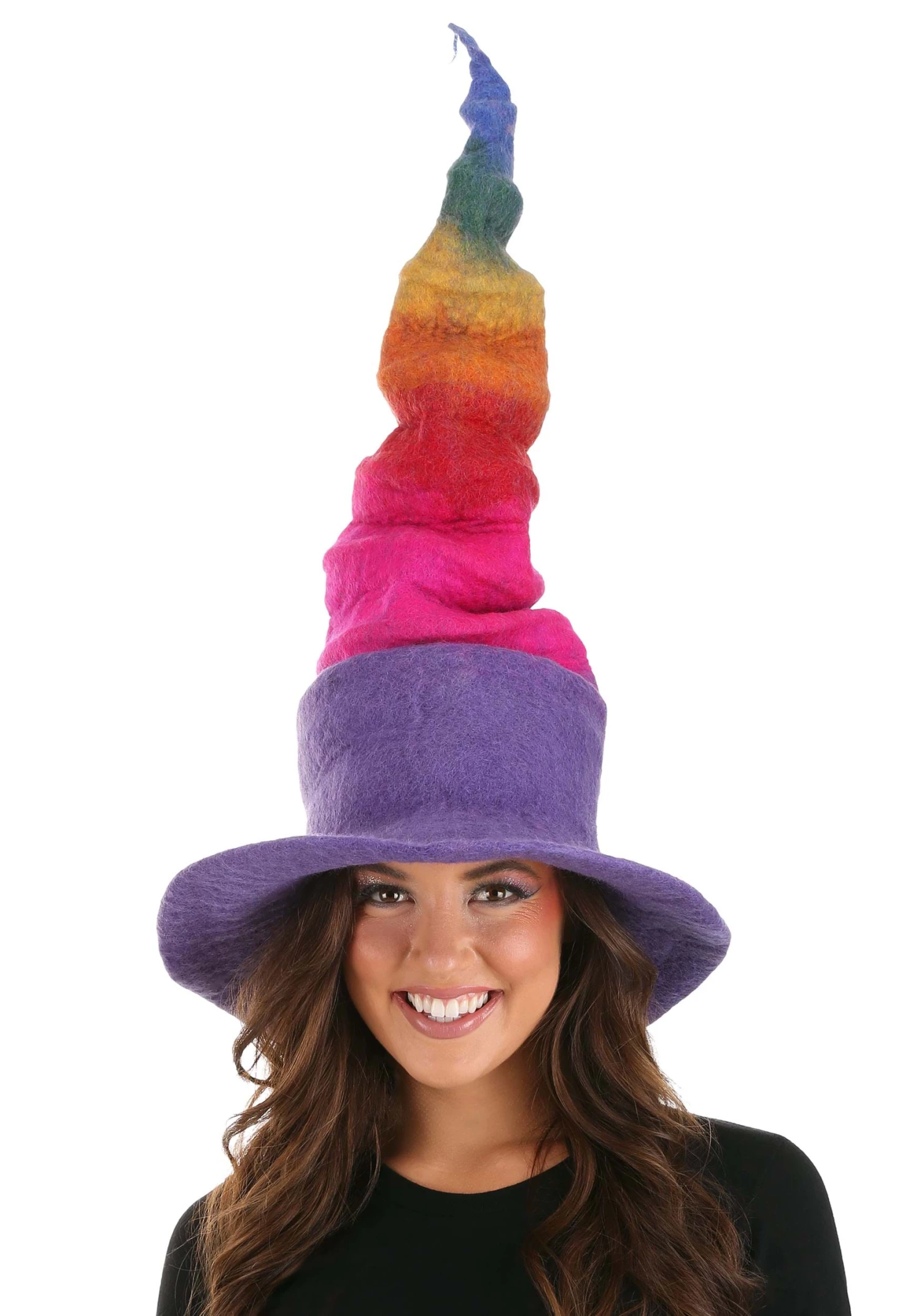Elope Adult Rainbow Borealis Heartfelted Witch Costume Hat 4 Elope Adult Rainbow Borealis Heartfelted Witch Costume Hat - Image 4
