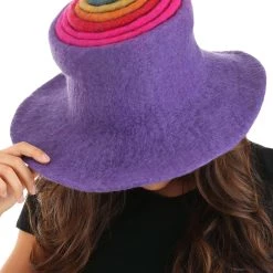 Elope Adult Rainbow Borealis Heartfelted Witch Costume Hat 13 Elope Adult Rainbow Borealis Heartfelted Witch Costume Hat -Cheap Halloween Store rainbow borealis heartfelted witch hat alt 4