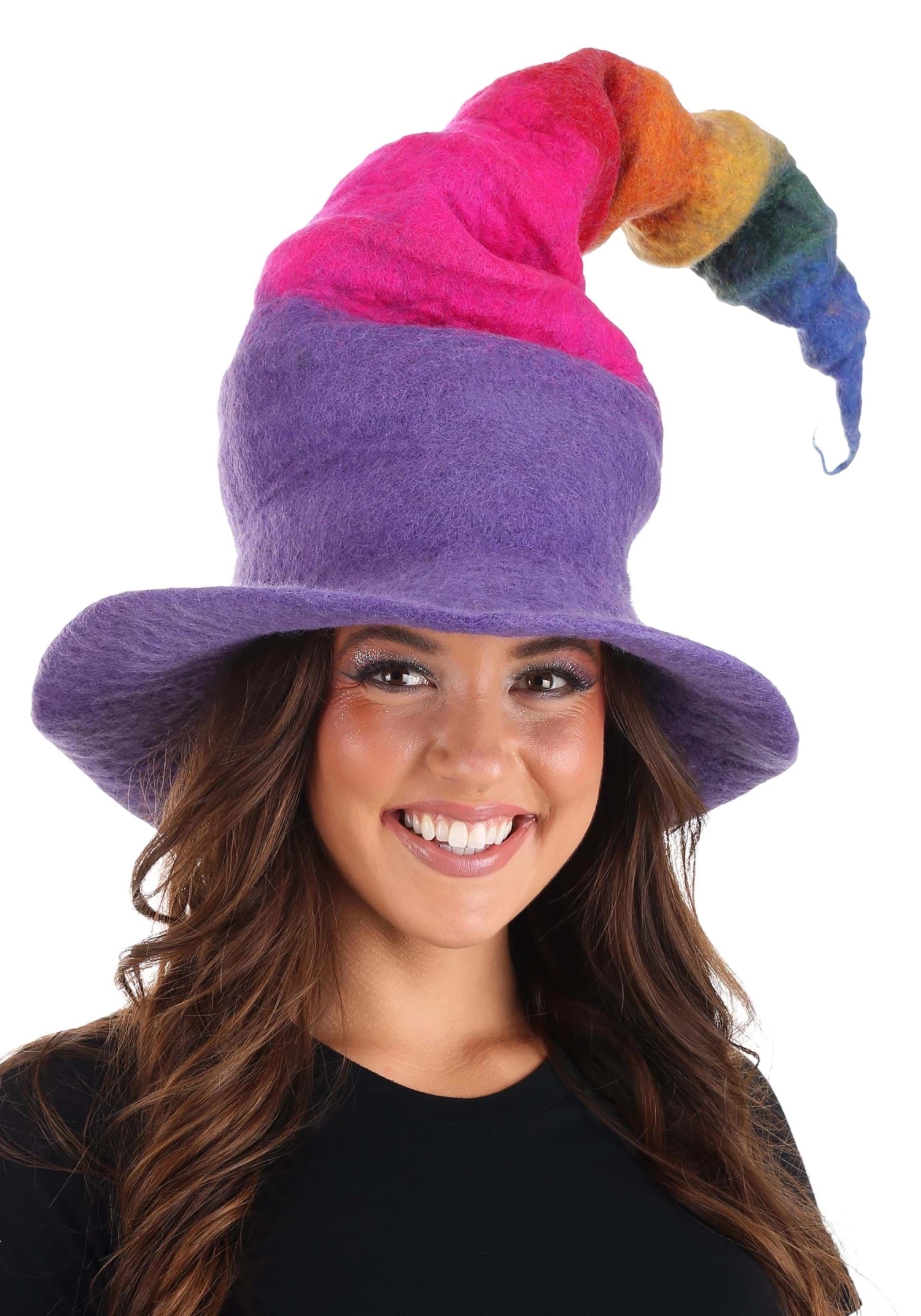 Elope Adult Rainbow Borealis Heartfelted Witch Costume Hat 1 Elope Adult Rainbow Borealis Heartfelted Witch Costume Hat