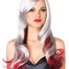 Leg Avenue Red And Gray Two Toned Wig