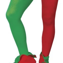 Fun World Red And Green Elf Tights