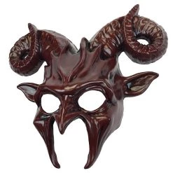 KBW Adult Red Demon Costume Mask -Cheap Halloween Store red demon mask alt 2