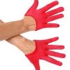 Leg Avenue Red Mini Cropped Satin Gloves