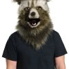 Rubies Costume Co. Inc Rocket Raccoon Movable Jaw Faux Fur Mask