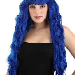 Partytime Wig Royal Blue Full Wavy Wig For Women
