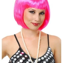 Charades Short Bob Hot Pink Wig