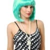 Charades Short Bob Turquoise Wig