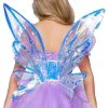 Leg Avenue Vinyl Silver Iridescent Waist Cincher Fairy Wings