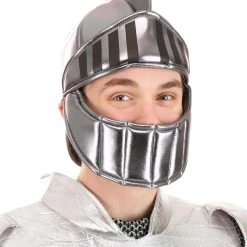 Elope Silver Knight Soft Costume Helmet Accessory