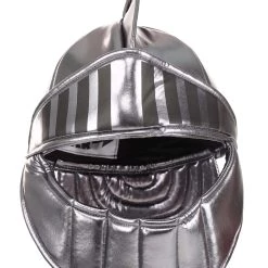 Elope Silver Knight Soft Costume Helmet Accessory -Cheap Halloween Store silver knight plush helmet alt 3