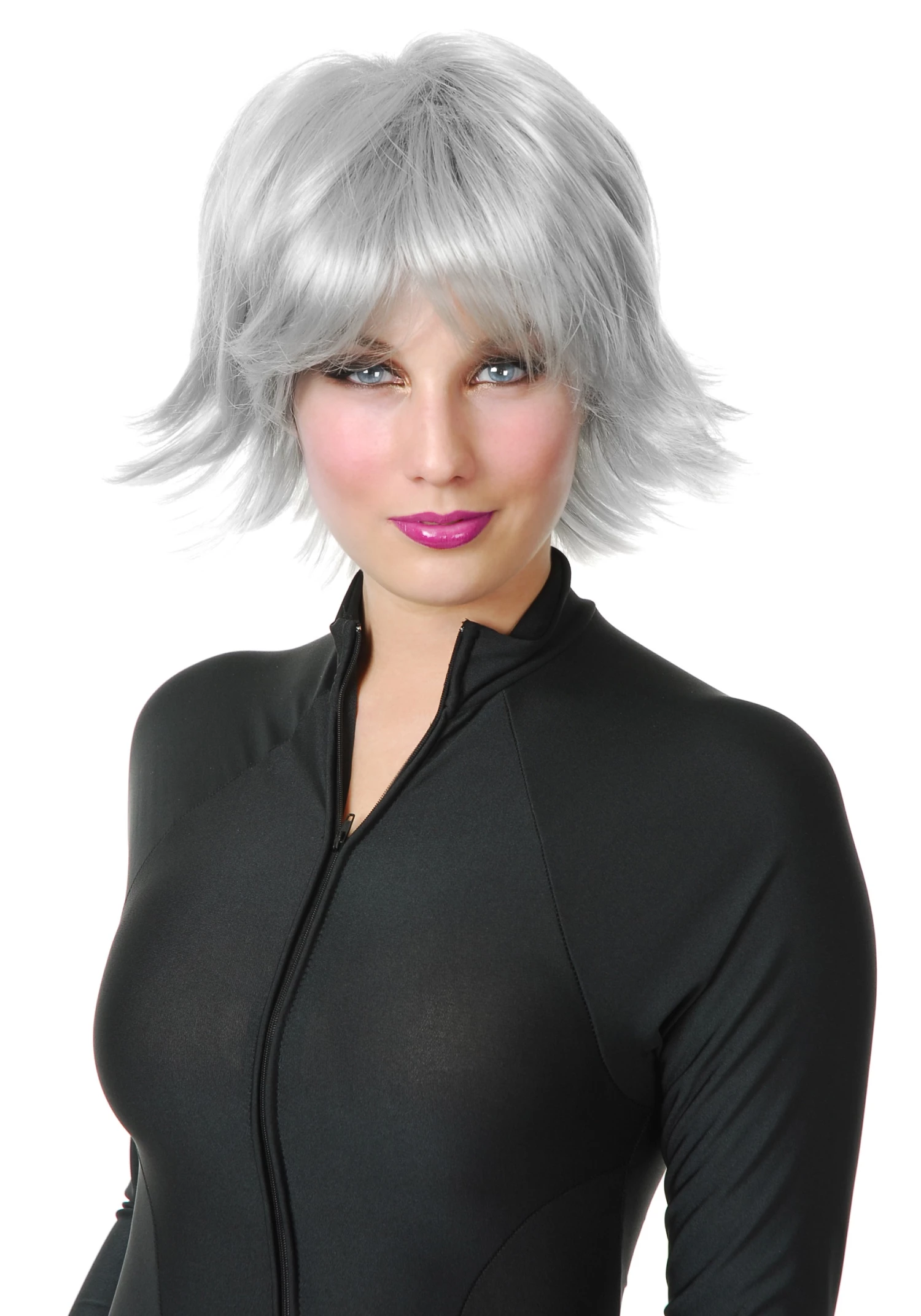 Charades Silver Superhero Wig 1 Charades Silver Superhero Wig