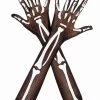 Music Legs Skeleton Fishnet Glove Accessory