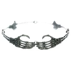 Western Fashion Skeleton Hands Choker Necklace