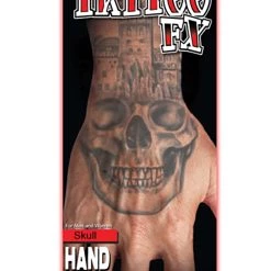 Tinsley Transfers Skull Hand Tattoo FX