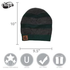 Elope Slytherin Heathered Knit Warm Beanie -Cheap Halloween Store slytherin heathered knit beanie alt 4