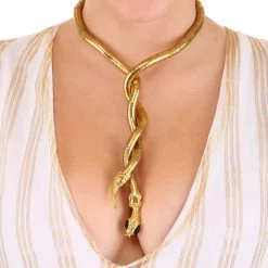 Funny Fashions Snake Necklace Costume Jewelry