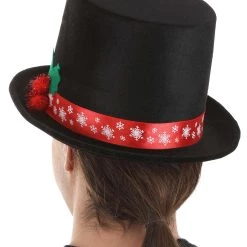 Elope Snowman Top Hat For Adults -Cheap Halloween Store snowman top hat alt 3