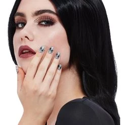 Smiffys Spiderweb Nail And Eyelash Set