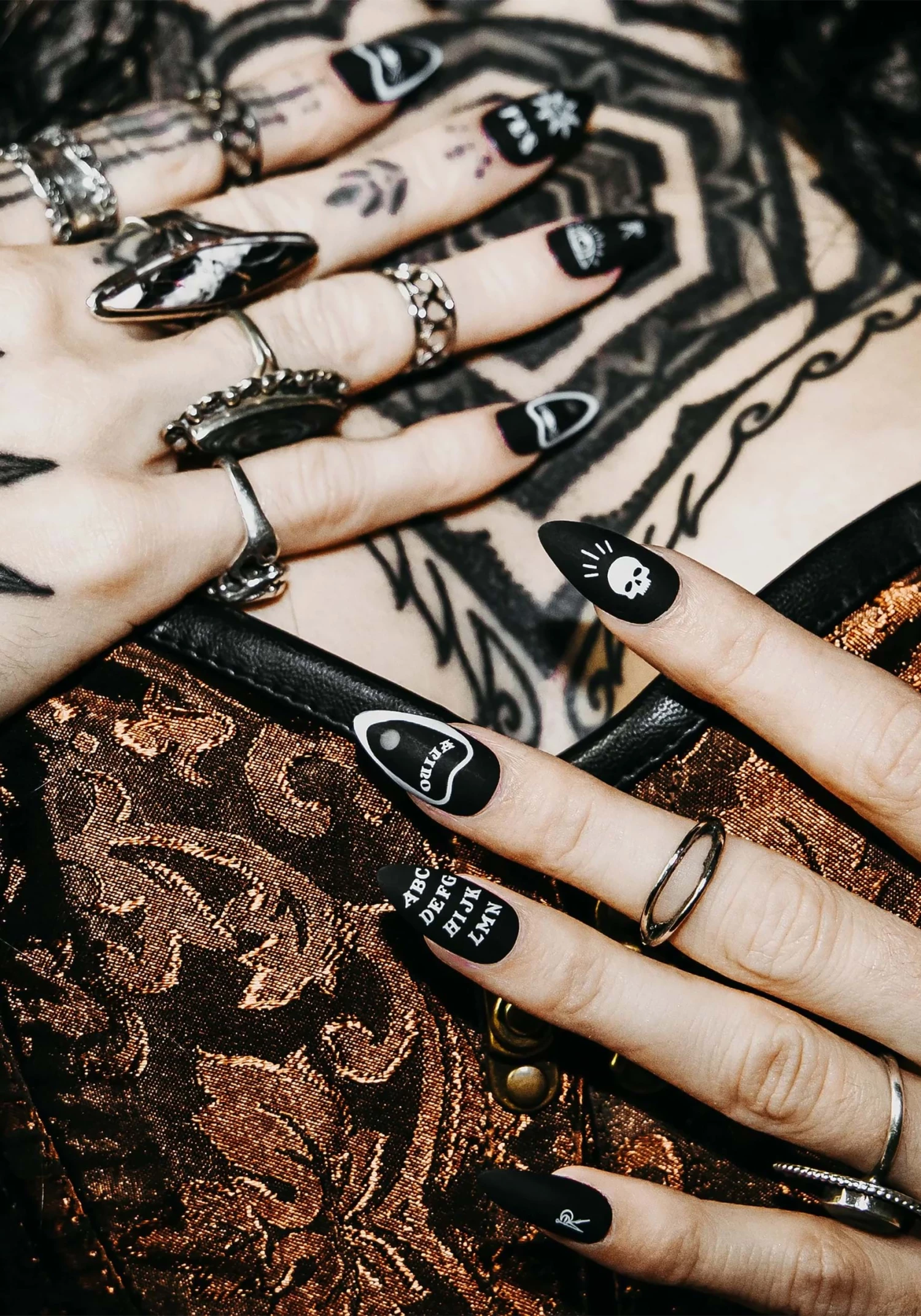 Rave Nailz Spirit Board Press On Black Nails Kit 2 Rave Nailz Spirit Board Press On Black Nails Kit - Image 2